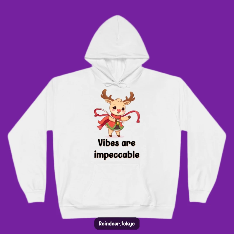 Funny Happy Reindeer Dancing Hoodie: Cozy Traditional Cheer for All