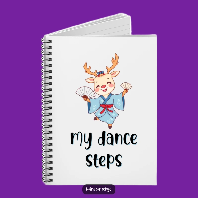 Funny Reindeer Fan Dance Notebook: Cartoon Journal for Elegant Ideas