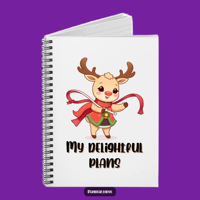 Funny Happy Reindeer Dancing Notebook: Joyful Journaling with Traditional Flair